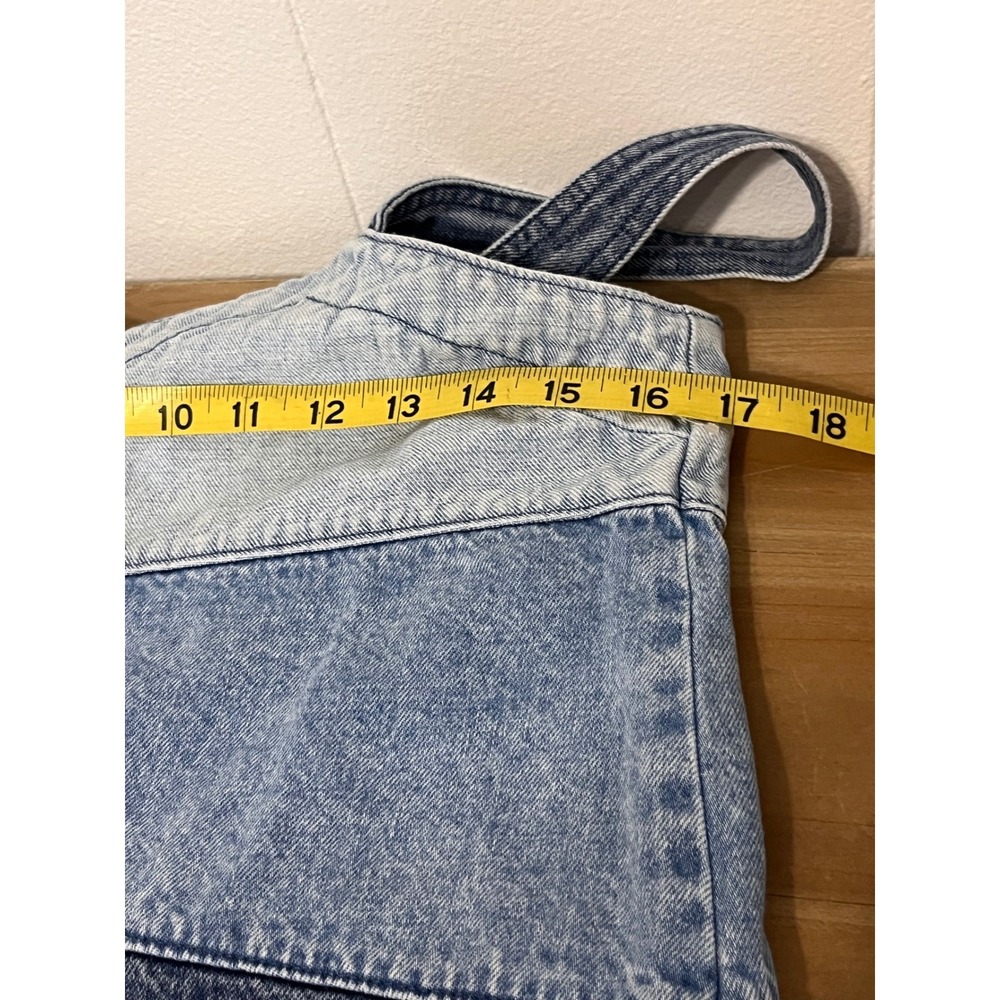 GAP Patchwork Denim Dress Blue Jean Button Womens XS - Picture 6 of 8